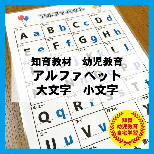 アルファベット　大文字　小文字　英語　ABC 知育教材　幼児教育