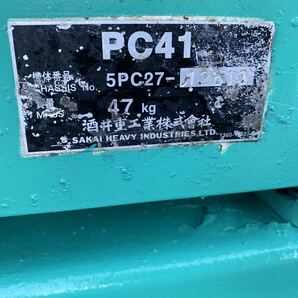 No.22 SAKAI 酒井 47kg エンジンプレート プレートコンパクター PC41の画像2