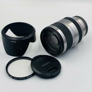 【未使用保管品】SONY E F3.5-6.3 18-200mm Eマウント ソニーレンズ ズームレンズ レンズフード付き SEL18200【閉店カメラ店展示品】