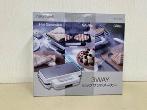 【未使用品】３ＷＡＹビッグサンドメーカー　ホワイト