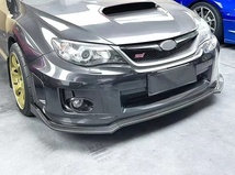 【送料無料】新品 WRX STI GRB GVB GRF スバル インプレッサ カーボン調 フロントリップスポイラー GR GV系 バンパーエアロカナード_画像3