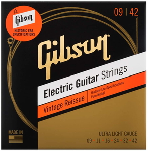 GIBSON SEG-HVR9 Vintage Reissue Ultra-Light エレキギター弦 ギブソン