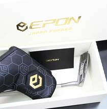 【超美品/ラウンド未使用】EPON エポン パター Shin 34.25インチ 2023年 秋 発売モデル L字マレット 専用Box 保証書付属_画像2