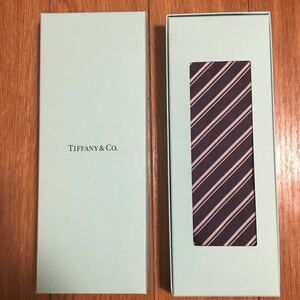 新品未使用・入手不可 Tiffany & Co. ティファニー イタリア製Made in Italy シルク100% ネクタイ ティファニーブルーストライプ