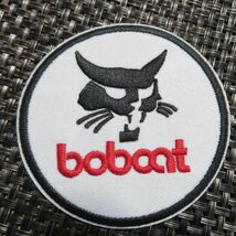 白黒円型bc山猫■激熱 ボブキャットBobcat アメリカ　重機　建設機械　 刺繍ワッペン ■サバゲー　ミリタリー　リメイク■ 衣類・衣服DIY_画像5