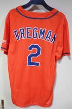 海外M橙■古着MLBヒューストン・アストロズHouston Astrosアレックス・ブレグマン　Alex Bregman２番ユニフォーム■野球　メジャーリーグ _画像2