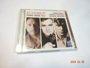 2CD RENAUD&GAUTIER CAPUCON/BRALEY SCHUBERT COMPLETE PIANO TRIOS フランク・ブラレイ/ルノー・カピュソン/ゴーティエ・カピュソン