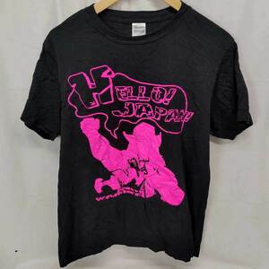 【中古】HELLO JAPAN Heavy Weighters プロレス Tシャツ L ブラック