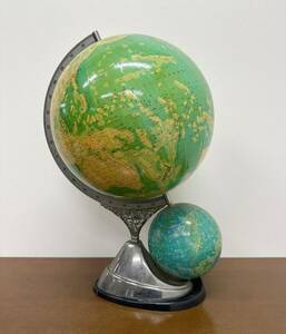 SNT191 retro globe heaven lamp . world map star seat map large size interior study objet d'art star seat map Vintage antique 