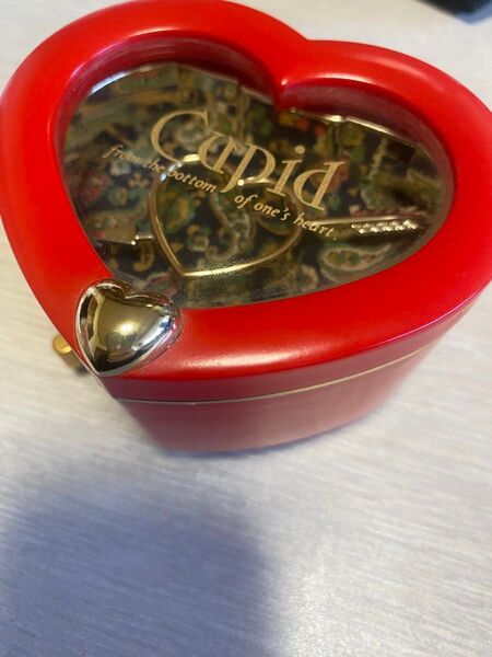 CUPID ハート型オルゴール付きアクセサリーボックス ゲットアロングトゥギャザー