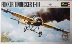レベル/1/72/第一次世界大戦ドイツ空軍フォッカーE-IIIアインデッカー複葉戦闘機/未組立品