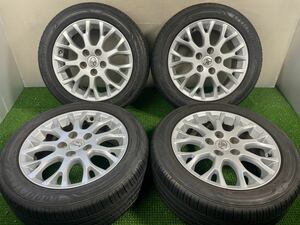 トヨタ ブレイド 純正 16インチ　6.5J +45 5穴/114.3 GOODYEAR Efficient 205/55R16 91V 4本　　オーリス ノア ヴォクシー 流用