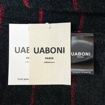 最上級EU製＆定価5万◆UABONI*Paris*セーター*ユアボニ*パリ発◆ミンク/カシミヤ混 防寒 ストライプ プルオーバー 秋冬 定番 M/46サイズ_画像10