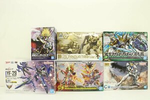 34JD●未組立 6点 まとめ 1/100 HG YF-21 デュランダルバルキリー 趙雲ダブルオーガンダム ＆ 碧竜駆 など 30MM SDガンダム 他