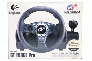 24MA●Logicool GT Force Pro ジャンク PS2 プレステ2 ロジクール GT4 グランツーリスモ 4 PlayStation 2 ハンドル ペダル