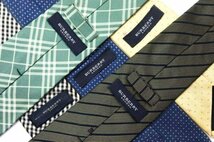 バーバリー BURBERRY ホースマーク ノバチェック ストライプ柄 ドット メンズ ブランド ネクタイ 5点 セット まとめ売り 大量 卸 ts9266_画像3