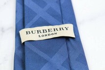 バーバリー シルク ノバチェック 高級 ブランド ネクタイ メンズ ネイビー BURBERRY_画像4