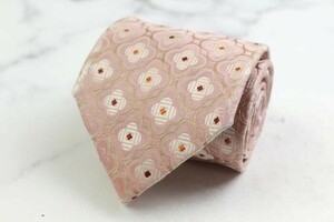  Ermenegildo Zegna silk fine pattern pattern total pattern high class brand necktie men's beige Ermenegildo Zegna world highest peak brand 