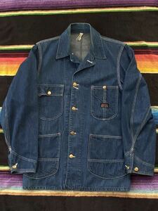 極上！VINTAGE 50's Burlington デニムカバーオール ワークジャケット バーリントン