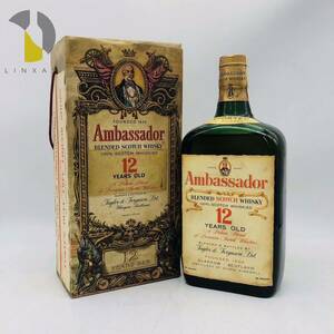 【未開栓】Ambassador（アンバサダー）12年 スコッチウイスキー 希少 43％ 760ml 古酒 WH46953