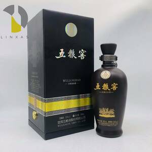 【未開栓】 WULIANGYE YIBIN 五粮窖 沈香型白酒 500ml 52％ 陶器 中国酒 白酒 ST4069