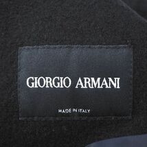 4-YB230 ジョルジオアルマーニ GIORGIO ARMANI 最高級 黒タグ ウール コート ブラック 48 メンズ_画像7