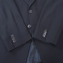 4-ZB094【美品】アルマーニコレツィオーニ ARMANI COLLEZIONI 高級ライン ウール スーツ セットアップ ブラック 42/R S~M相当 メンズ_画像3