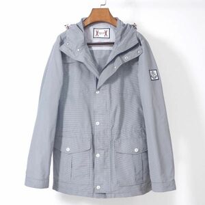 M3-ZL017 モンクレール MONCLER GAMME BLEU ジャケット ホワイト ネイビー チェック柄 サイズ3 正規品 メンズ