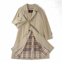 4-DB043 バーバリー ロンドン Burberry London バルマカーンコート ステンカラーコート ライナー付 ベージュ 92-170-5 L~XL メンズ_画像1