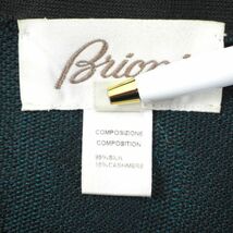 db21-05248 ブリオーニ Brioni イタリア製 最高級 シルク カシミア カーディガン ニット セーター グリーン 48 メンズ_画像7