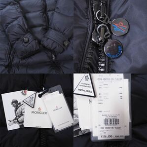 4-ZC005 モンクレール MONCLER 国内正規品 LUISANTE ダウンコート ダークネイビー サイズ3 レディースの画像7