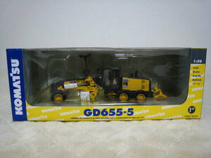 KOMATSU　コマツ　1/50　GD655-5　モータグレーダー　ダイキャストモデル