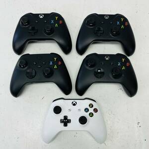 ☆1円〜 Microsoft Xbox One 純正 ワイヤレスコントローラー 本体 model 1708/1914/1537 まとめて 5個 セットxboxone 動作未確認 ジャンク