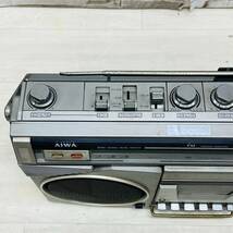 ☆1円〜☆ AIWA アイワ ステレオ カセットレコーダー エレクトロヒットチャート CS-50 BBD レトロ AM/FM ラジカセ_画像5