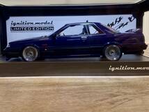 【新品・限定品】 イグニッションモデル IG2110 1/18 Nissan Skyline GTS-R (R31) Blue Black With Engine （ニッサン スカイライン)_画像4