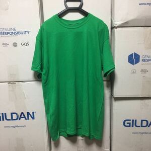 GILDAN アイリッシュグリーン M サイズ 緑色 半袖無地Tシャツ ポケット無し 6.0oz ギルダン