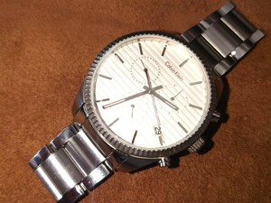 24787【CalvinKlein：クォーツ】 カルバンクライン　アライアンス　K5R371　メンズ腕時計◆稼働現状品