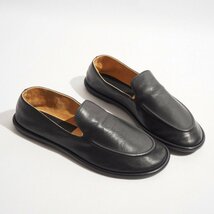 M5414P　▼THE ROW ザロウ▼　新品 CANAL LOAFER レザーフラットシューズ ブラック 37.5/24～24.5cm スリッポン ローファー 黒 rb mks_画像2