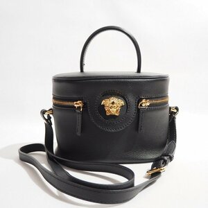 M7986P　●VERSACE ヴェルサーチ●　22SS メドゥーサ バニティバッグ ショルダーバッグ ブラック ゴールド rb