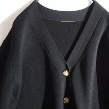 K6868P　▼L'Appartement アパルトモン▼　新品 21SS Knit Cardigan ブラック オーバーサイズ サマーリブニット カーディガン 黒 春～秋 rb_画像2