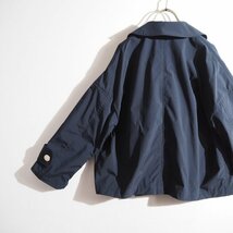 M6994P　▼MACKINTOSH マッキントッシュ▼ HUMBIE DOUBLE SHORT オーバーサイズ ポリエステル ダブル ショートコート ネイビー 4 春～秋 rb_画像4