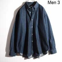 C1642P　▼A. PRESSE アプレッセ▼ 22AW ボタンダウン デニムシャツ 3 オーバーサイズ / 22AAP-02-08H BD Denim Shirt シーズンレス rb mks_画像1