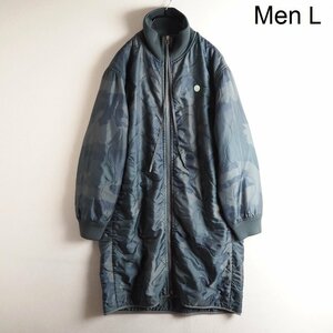 C1162P　●OAMC RE:WORK オーエーエムシー● 新品 22AW 中綿 キルティングコート グレー 迷彩 L オーバーサイズ 22A28OAX01 秋～春 rb