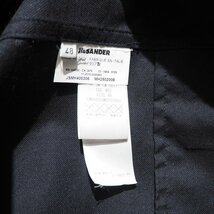 x5848P　▼JIL SANDER ジルサンダー▼　16SS アシンメトリー切り替え ジャケット ブラック ネイビー カーキ 48 春～秋 rb mks_画像9