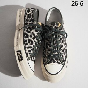 M8501P　▼visvim ビズビム▼　新品 23SS SKAGWAY LO LEOPARD レオパード柄 コーデュロイ スニーカー 8.5/26.5cm 0123101001002 rb mks