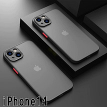 iphone14ケース カーバー TPU 可愛い　お洒落　韓国　マット　ブラック　黒　軽量 ケース 耐衝撃 高品質182_画像1