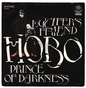 【7インチシングル ドイツ盤】 LUCIFER'S FRIEND　hobo　ルシファーズフレンド　1972年作　6147002　John Lawton　VERTIGO SWIRL