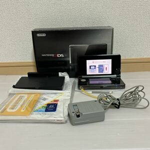 Nintendo 3DS コスモブラック ニンテンドー3DS 内箱外箱付属 付属品完品 初期化済み 動作確認済み A-369