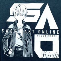 特価/未使用【サイズ=M】 SWORD ART ONLINE/ソード アート オンライン/メンズ/半袖/Tシャツ/ビッグシルエット/胸囲=88～96cm/blue.gray_画像2