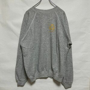 古着 Hanes ヘインズ クルーネックスウェット 青タグ 80s XL グレー vintage Used